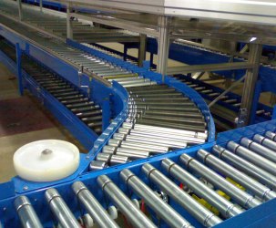 painted roller conveyor in mild steel